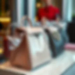 Stylish clear purse dust covers displayed elegantly