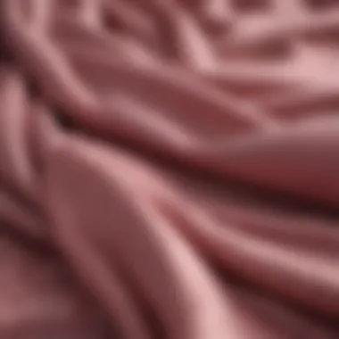 A variety of dusty rose fabrics showcasing texture and elegance