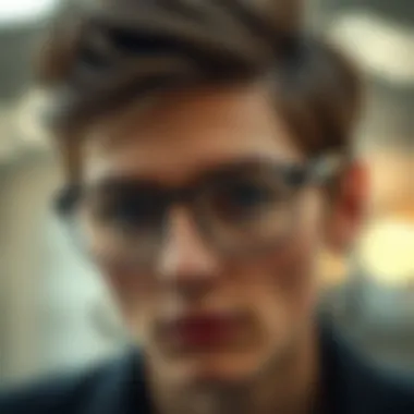 Comparison of traditional eyeglass frames with ultra light titanium frames