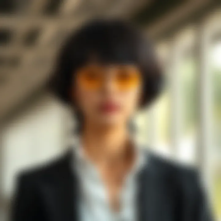 A stylish individual confidently wearing an affordable wig