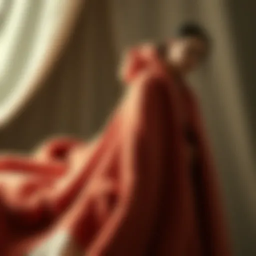 Elegance of Giant Wearable Blankets Luxurious giant wearable blanket draped elegantly