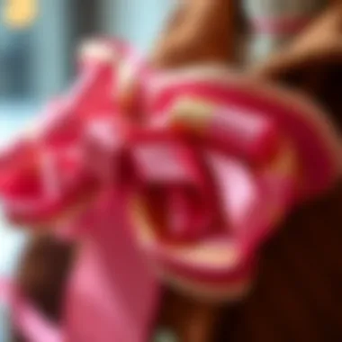 Craftsmanship of Ribbon Bows Elegant ribbon bow crafted with precision