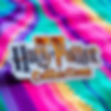 A collection of Harry Potter lettering stickers displayed on a vibrant background