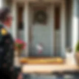 Charming Hello Kitty door mat on a stylish porch