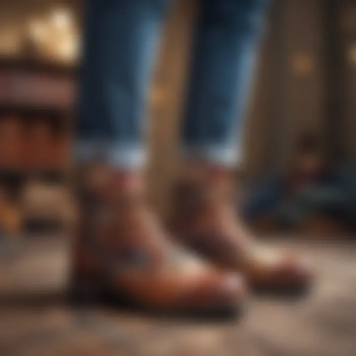 Footwear inspired by bohemian culture