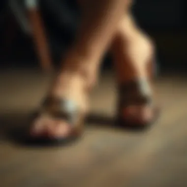 Elegant closed-toe leather slides showcasing craftsmanship