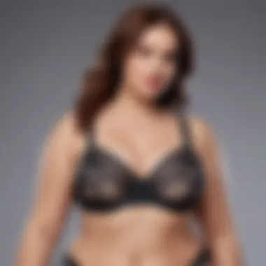 Elegant plus size harness bra showcasing intricate design elements