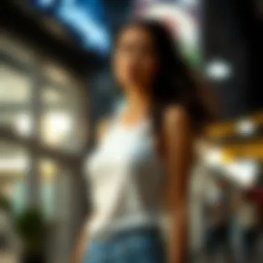 Chic white tank top with a modern silhouette