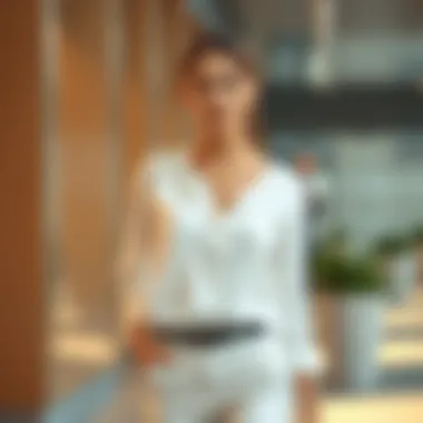 Layered white top perfect for office wear