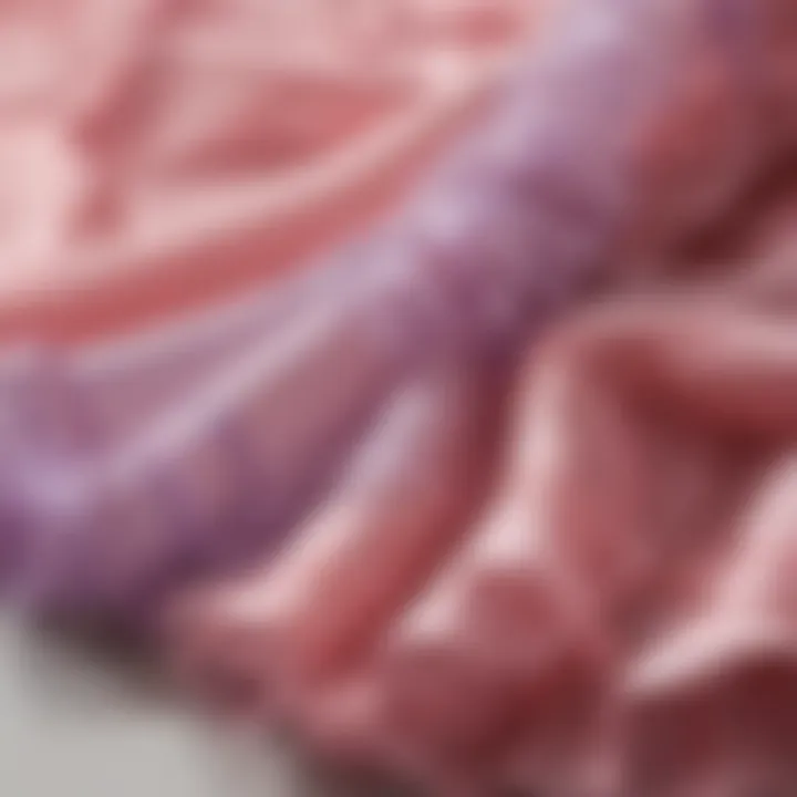 Various color swatches of organza fabric, highlighting the versatility and options available for ruffle trim.