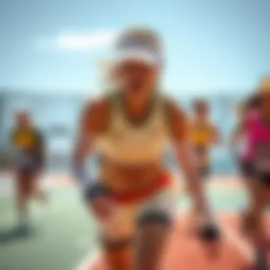 Athletes Utilizing Sunblock Sleeves Athletes using sunblock sleeves during outdoor sports