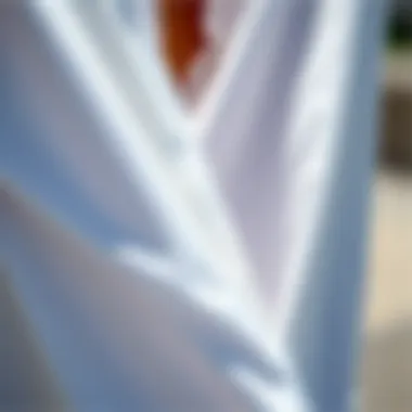 Innovative Fabric Technology of Sunblock Sleeves Close-up of innovative sunblock fabric technology