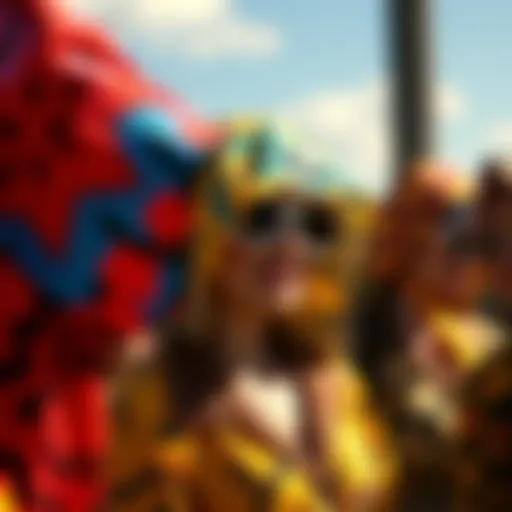 Stylish sunblock sleeves showcasing vibrant patterns