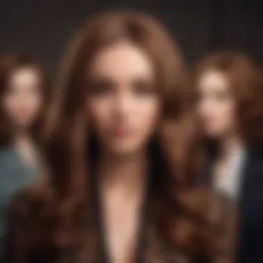 Cultural montage depicting the significance of brown lacefront wigs in fashion