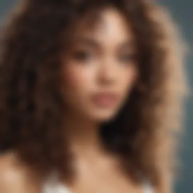 Natural Curl Pattern of Wet n Wavy Crochet Hair A close-up view of wet n wavy crochet hair showcasing its natural curl pattern.
