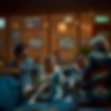 A cozy scene with a giant blanket enhancing a casual gathering