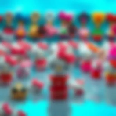 Vibrant Hello Kitty 3D Nail Charms Vibrant display of Hello Kitty 3D nail charms showcasing various designs