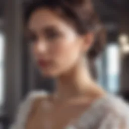 Elegant hypoallergenic bridal earrings crafted from titanium.