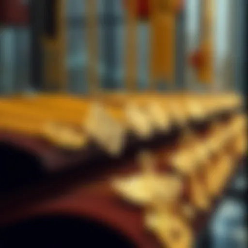 Elegant display of traditional Korean gold chains showcasing intricate designs