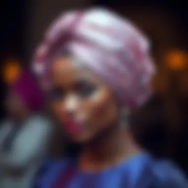 Modern styling techniques with a satin bonnet