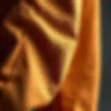 Close-up view of parachute sweatpants showcasing unique fabric texture and design features