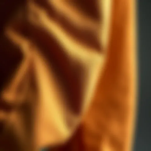 Close-up view of parachute sweatpants showcasing unique fabric texture and design features