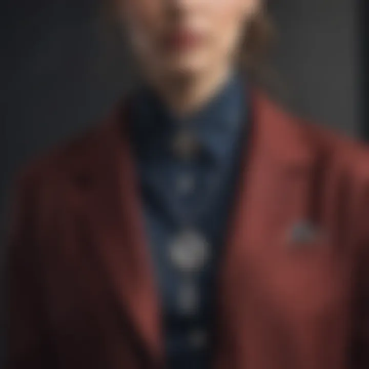 Bolo Tie as a Fashion Statement A fashionable individual wearing a bolo tie in a stylish outfit