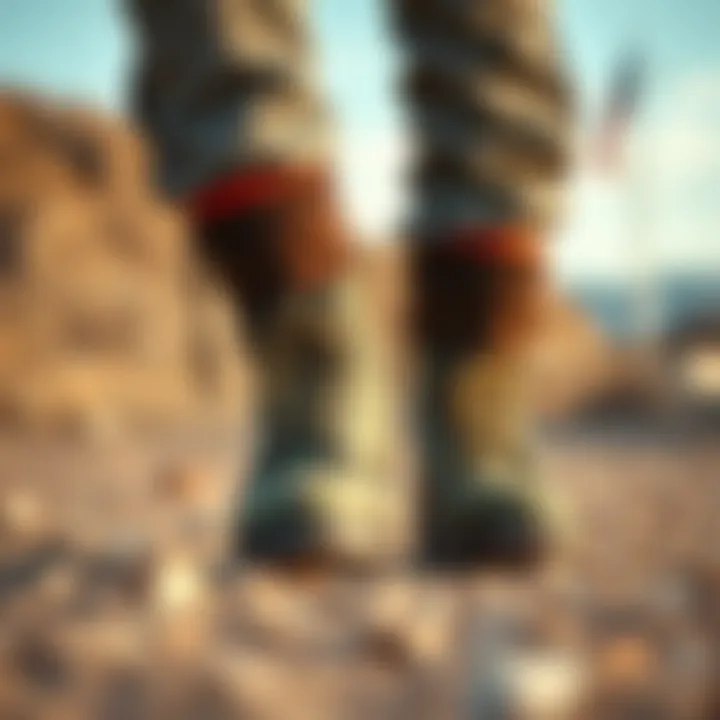 Tactical boots in various environments