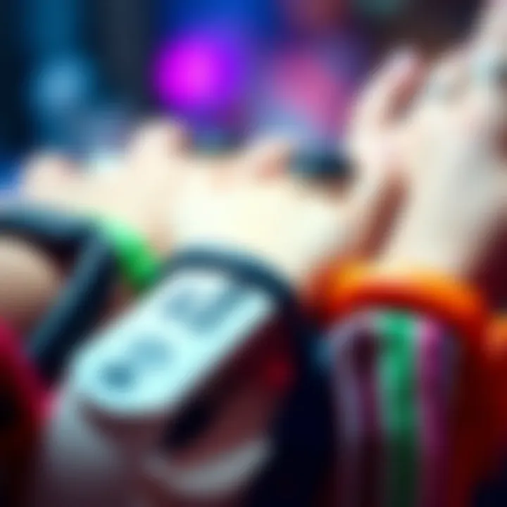 Diverse Styles of Emo Wristbands Colorful emo wristbands showcasing diverse styles