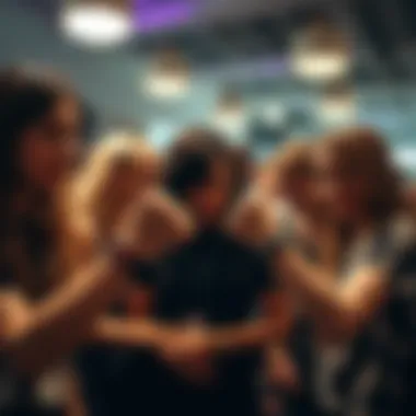 Emo Wristbands in Social Context Group of friends displaying their emo wristbands in a social setting