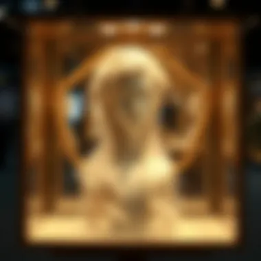 An elegant wig display highlighting craftsmanship and design